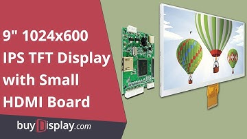 9" IPS Raspberry Pi Touch Screen 1024x600 Display w/HDMI Driver Board