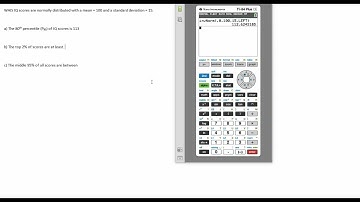 Finding Percentiles (invNorm) in the TI84+ CE