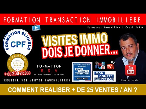 VISITE IMMOBILIÈRE PRO, DOIS JE DONNER L'ADRESSE ?  Formation RSV Premium éligible CPF