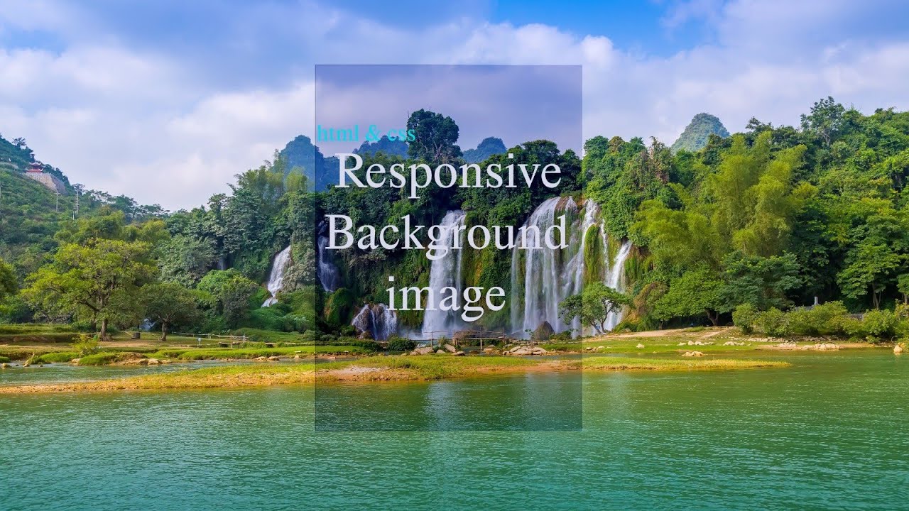 Responsive background image in css - YouTube