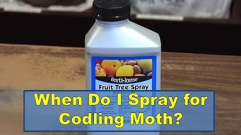 Codling Moth spray date - Anderson