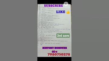 3Rd semester History Honours  question paper 2020। Short question Answer।#shorts#youtube shorts#cu।📚