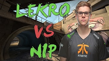 CSGO: POV fnatic Lekr0 vs NiP (29/19) overpass @ ECS Season 4 EU