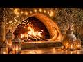 Ramadan Kareem Fireplace Ambience Tv Art 2026 أجواء رمضانية مع فوانيس ومدفأة بأجواء روحانية دافئة
