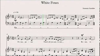 Susanne Sundfør - White Foxes (piano/voice sheet music) Susanne Sundfør - White Foxes (piano/voice sheet music)