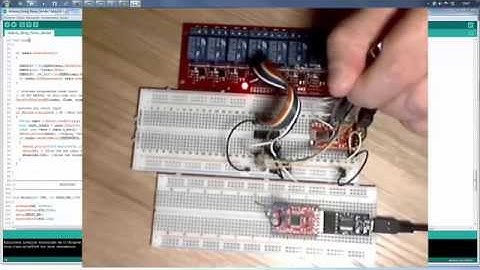 Relay Board controled by a Shift Register 74HC595, using a Moteino