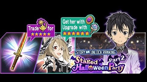 Sword Art Online Memory Defrag - Staged Halloween Party Part 2 event full story