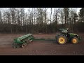 Clear seeding alfalfa with a 30’ Great Plains grain drill