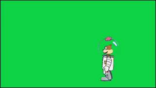 Sandy Walking Green screen