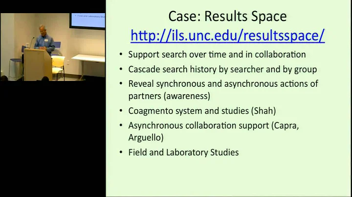 HCIR 2011: Keynote: Dr. Gary Marchionini, "HCIR: Now the Tricky Part"