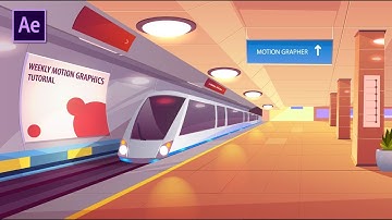 How to create Train | Subway Animation in After Effects tutorial | Motion Graphics