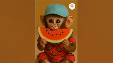 funny Monkey Eating Like a Human 😂 | Cute Animal Shorts