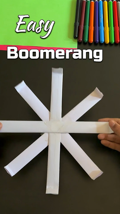Review 8 pointed boomerang 🪃| paper boomerang