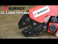 BURNDY® cULus Listed Ferrules