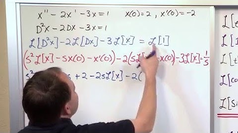 Lesson 14 - Solving Odes With Laplace Transforms, Part 6