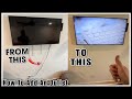 How to install a power outlet behind a wall mounted tv