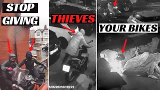 DENY MOPED THIEVES easy pickings.