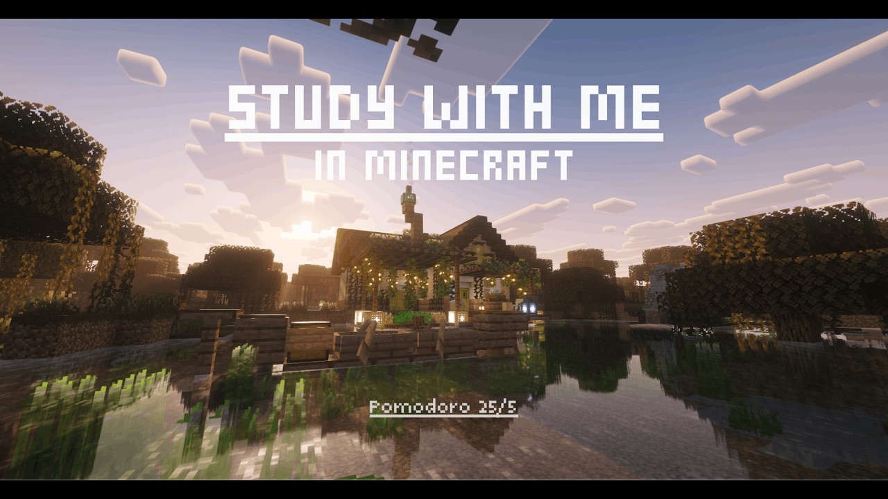 STUDY WITH ME POMODORO #3 (25/5) - Deep Work with Relaxing Minecraft ...