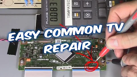 How to Troubleshoot and Fix LED LCD TV Vizio and Sharp flatscreen No Picture but sound