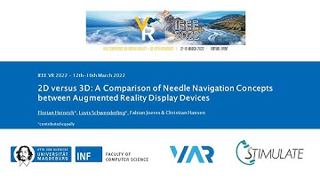 IEEE VR 2022 Presentation Florian Heinrich & Lovis Schwenderling