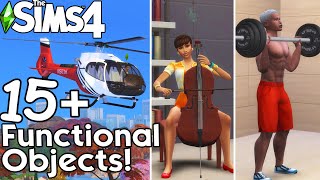 The Sims 4: 15  FUNCTIONAL OBJECTS MODS with New Activities & Gameplay!