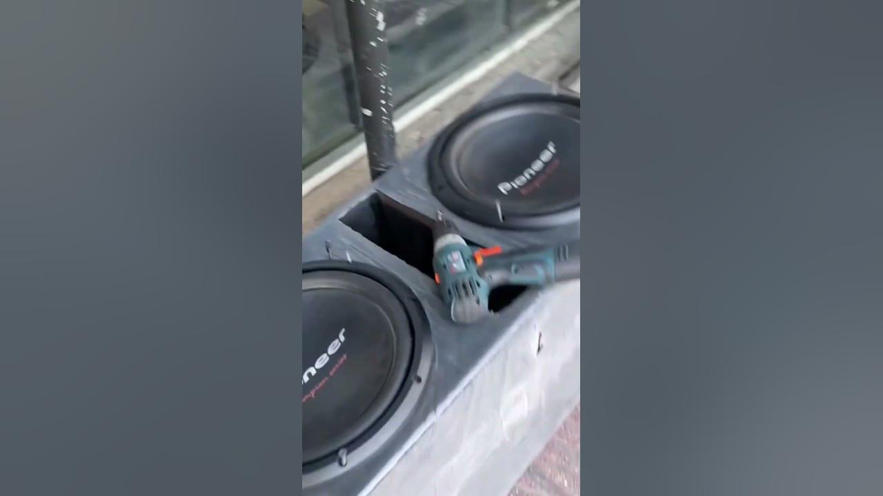 Pioneer champion series subwoofer, Pioneer subwoofer bass test #subwoofer