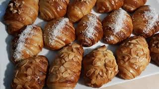 Croissant au Chocolat croustillant facile et rapide.كرواصة بالشكولاته لذيذة و سريعة التحضير