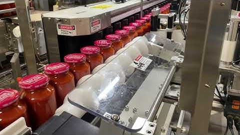 Zero Downtime Labeling System Glass Jars Application in Plant