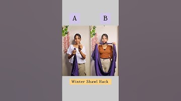 Which Scarf Hack is best A or B🥰/#hacks #scarf #hack #fashion #styling #style #shortvideo #shorts