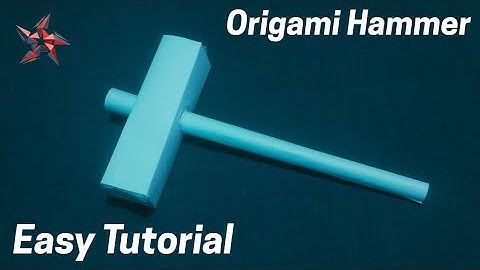 How to Make an Origami Hammer 🛠️ | Easy Paper Tool Craft Tutorial | #NinjaOrigami #diy 