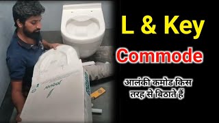 How To Fix L & Key Commode Wall Hang Commode Fitting Commode Fitting Commode Kolhapuri Plumber