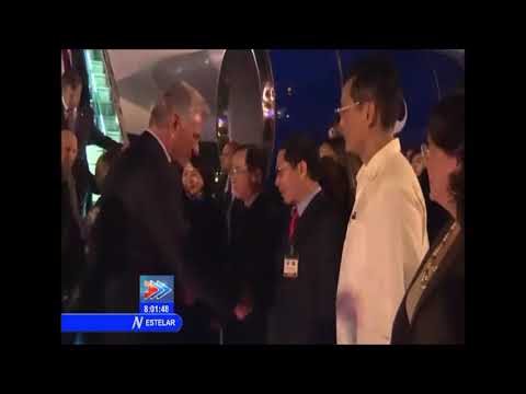 Presidente cubano llega a Vietnam