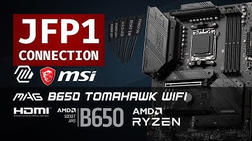 Front Panel Connector Setup Guide | J-Panel Connection | MSI B650 Tomahawk | Universal Method