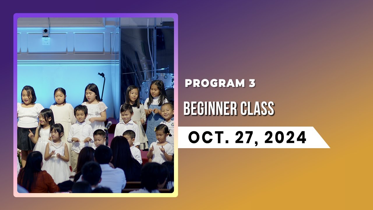 Beginner Class || Program 3 || Oct. 27, 2024 - YouTube
