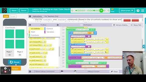 Code.org - Event-Driven Programming in App Lab: Building an App: Color Sleuth #15