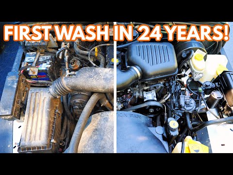 Detailing A 24 Year Old Engine Bay For the First Time! How To Clean Your Engine BAY & Restore It!