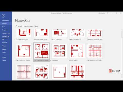Vidéo: Comment créer un plan d'étage dans Visio ?