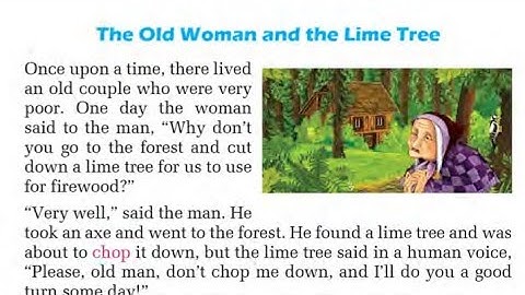 The Old Woman and the Lime Tree/ Grade- 8/ all activities