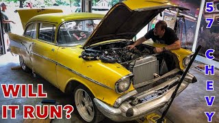 Will it run and drive? Finishing an abandoned '57 Chevy Belair LS Swapped Project! 1,000 Miles Away!