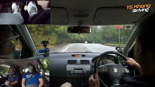 Suzuki Swift Sport / Fan Car / Supercharged / Genting Hill Climb / Wet Road / YS Khong Driving