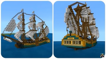 Minecraft 6th Rate Ship of The Line Tutorial Part 1 (HMS Surprise)