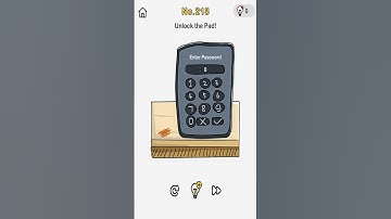 Brain Out Level 213 Unlock the Pad!