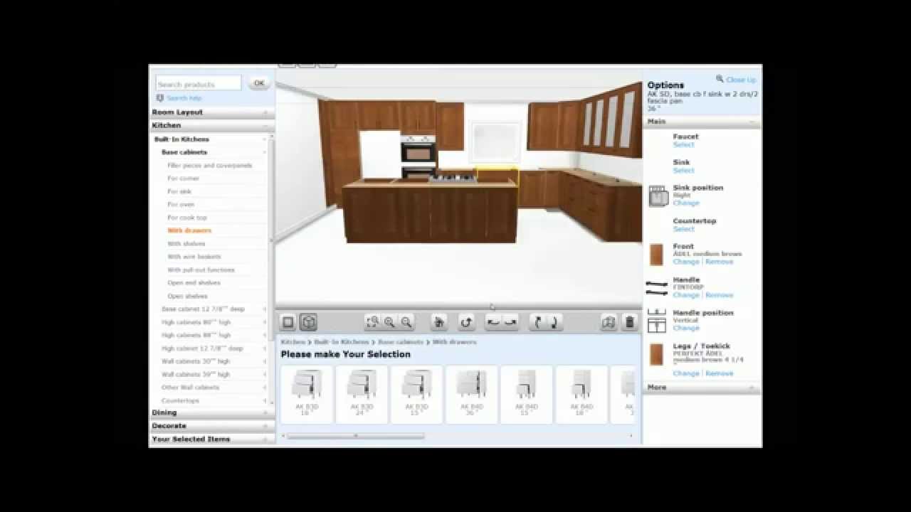 Ikea 3D Kitchen Planner Tutorial 2013 - YouTube