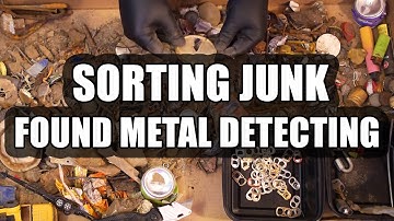 Sorting my metal detecting junk from the past 4 months | Satisfying ASMR | Relaxing Music