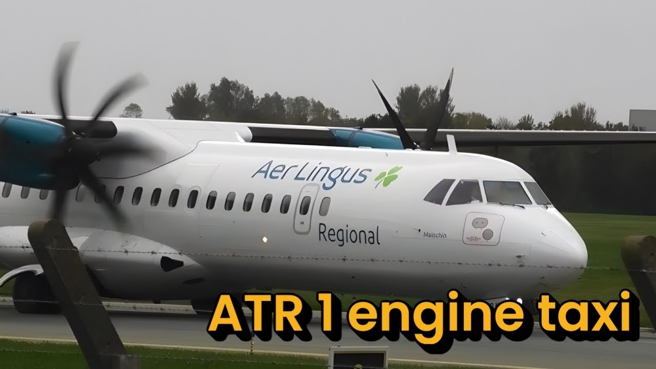 ATR one engine taxi and start up 