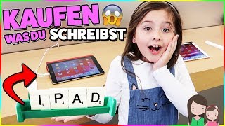 ALLES KAUFEN, was du Buchstabieren kannst 📱 NEUES IPAD 😱 ?! Alles Ava