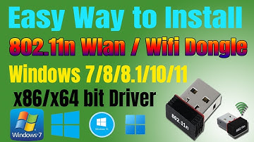 ✅Easy Way to Install Wlan 802.11n Wifi Driver for Windows 7️⃣ |x86|x64| PC |Hin|2021|Javed Tech