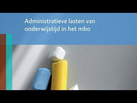 Administratieve lasten in het mbo