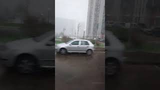 Метель в Москве,май.