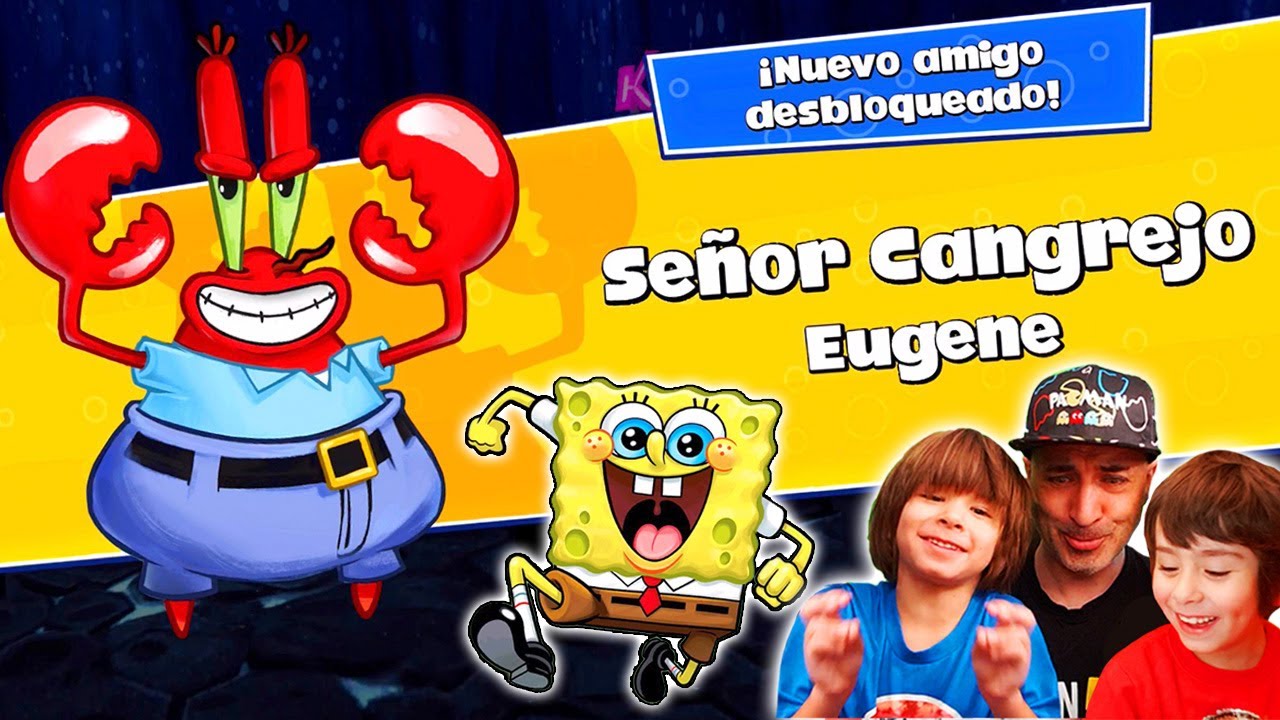 BOB ESPONJA A LA CAZA de la CANGREBURGUER - SALVAMOS al SEÑOR CANGREJO!!